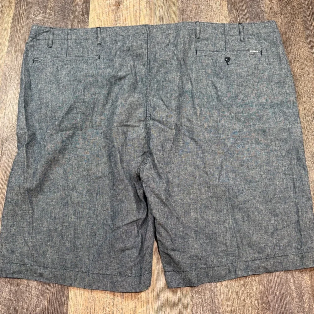 Levi's Shorts Mens Size 54 Blue Linen Cotton Blend Casual Chambray Chino